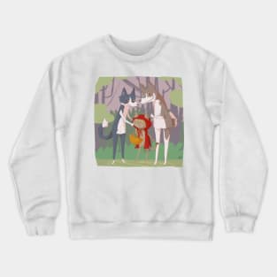 red riding hood cat Crewneck Sweatshirt